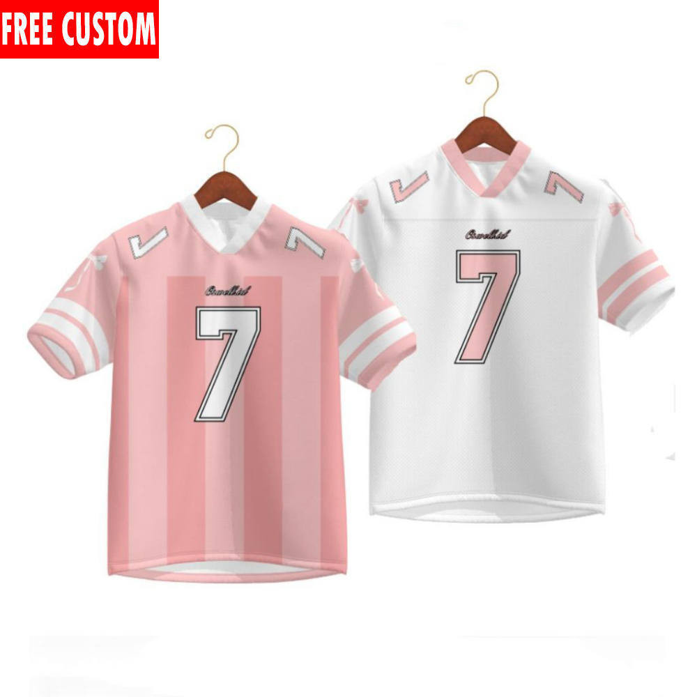 [Số tên tùy chỉnh miễn phí] Coquette RIBBON Jersey Coquette Microfiber Jersey Lengan Pendek Sport Re