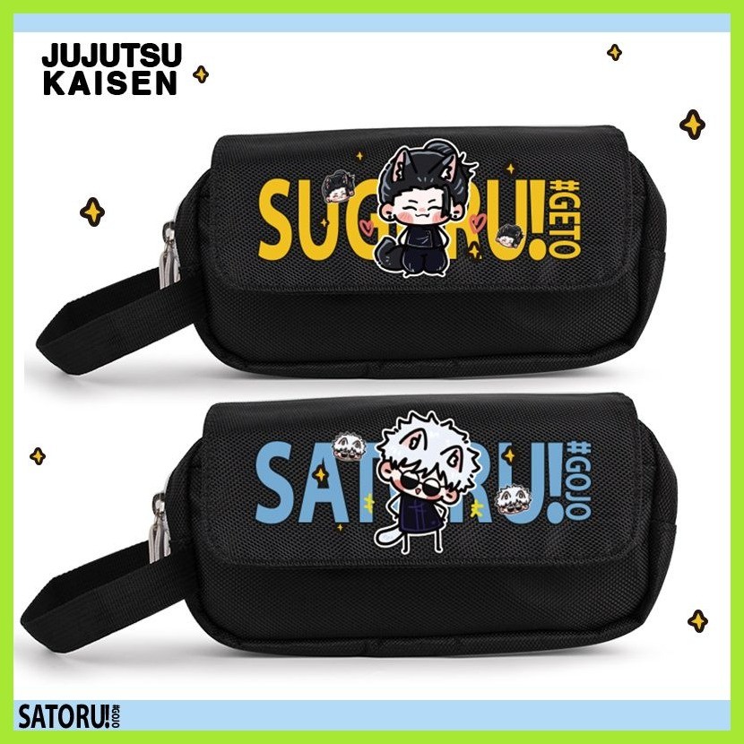 Sản phẩm mới Hộp đựng bút chì Jujutsu Kaisen Geto Suguru Satoru Gojo Zenin Maki Spell Fighting Merch