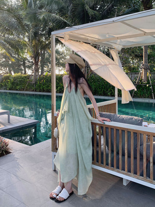 Dây đeo cổ chữ V Tencel