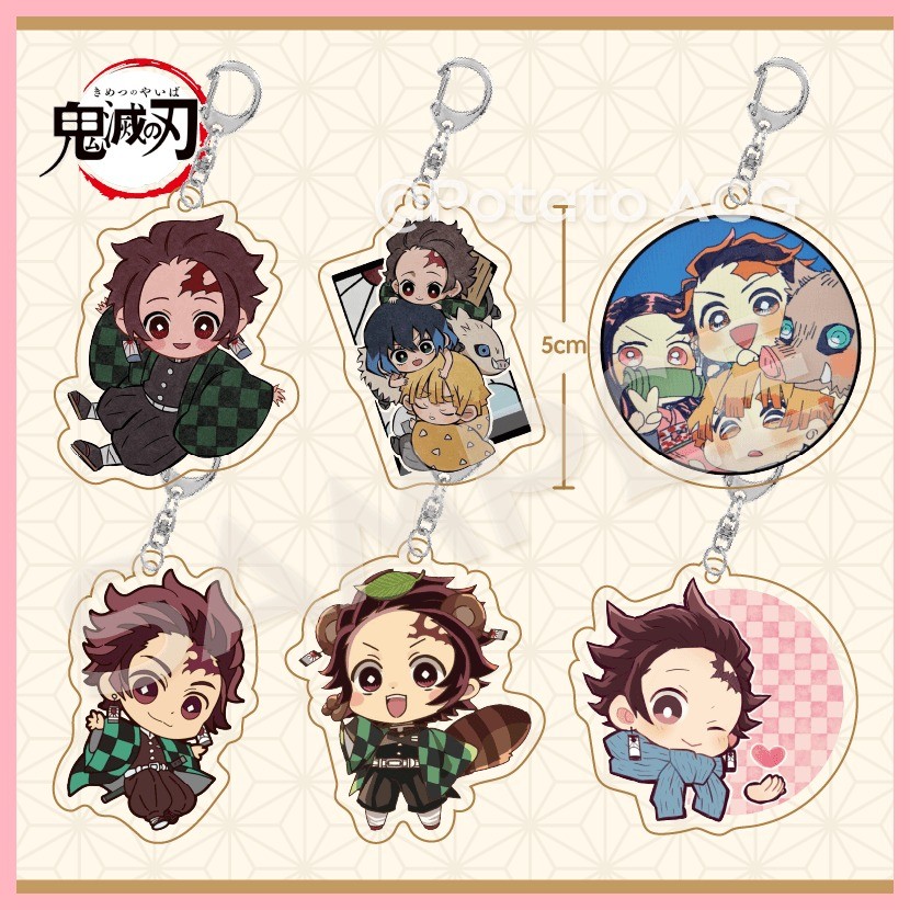 Móc Khóa Mặt Dây Chuyền Quà Tặng Demon Slayer Muichirou Demon Slayer Mặt Dây Chuyền Anime Hàng Hóa T