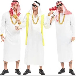 ●☆Nam giới trưởng thành trang phục hóa trang Trung Đông Dubai Ả Rập Hoàng Tử
