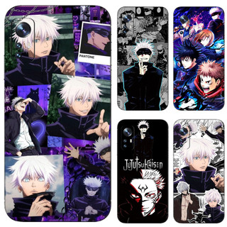 Dành Cho Redmi note 12 Pro note 12 Turbo note 12R note 11A TPU Mềm Vỏ Điện Thoại Di Động Màu Đen Jujutsu Kaisen Anime