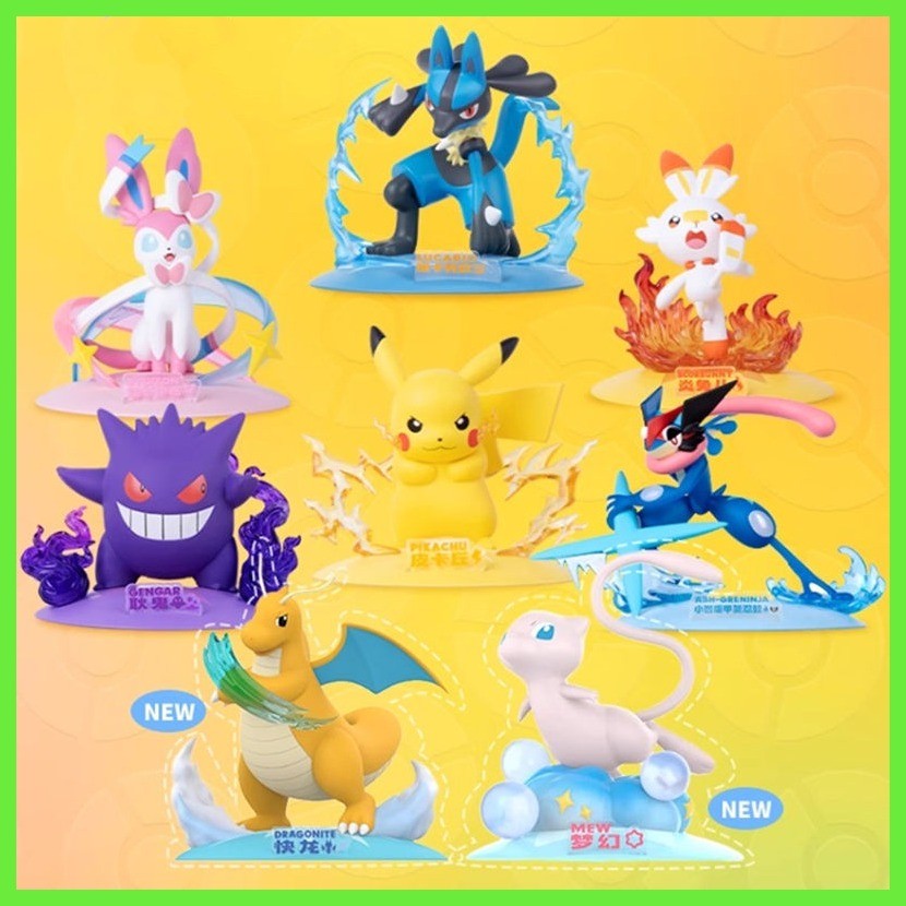 Phong Cách Mới Hình Mô Hình Pikachu Pokémon Hình Gengar Pikachu Kaga Ninja Ếch Pokémon Tiên Eevee Gi