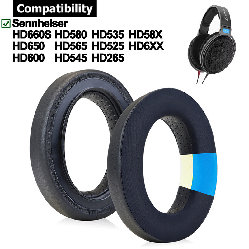Miếng Đệm Tai Gel Làm Mát Cho Sennheiser HD660S HD650 HD600 HD580 HD565 HD545 HD535 HD525 HD265 HD58