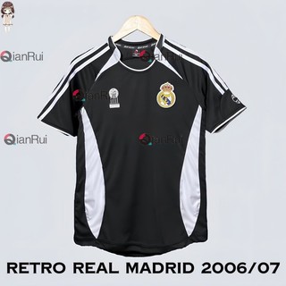 (Tên tùy chỉnh miễn phí) Bộ bóng đá Retro Real Madrid 2006 / 07 Spandex lạnh cao cấp