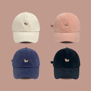 Unisex Hoạt Hình Chó Thêu Mũ Bóng Chày Nữ Mềm Cotton Snapback Mũ Nam Thể Thao Trucker Tấm Che Nắng Mũ