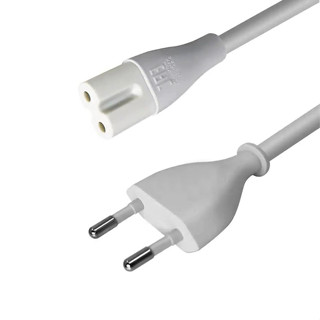  Dây cáp cấp nguồn AC cho máy hút bụi Robot Xiaomi Máy lọc không khí Roborock 2S & 3 MAX Quạt điện 2 chân 1,5m Xám 2m Đen 