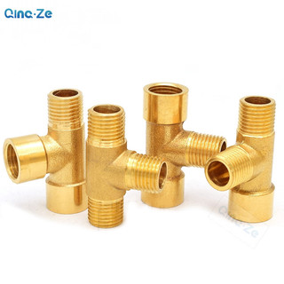 Miễn Phí Vận Chuyển Đồng Ống Lắp Nước Dầu Khí Khớp Nối Bộ Chuyển Đổi Nam Nữ Chủ Đề 1 / 8 "1 / 4" 3 / 8 "1 / 2" BSP Tee Loại Coppe