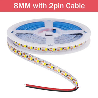 Đèn LED 5M 12V DC 2835 SMD 120LEDs / M Trắng Ấm + Trắng Pixel Strip Băng LED Linh Hoạt Trang Trí Nhà Cửa 8MM PCB Mới