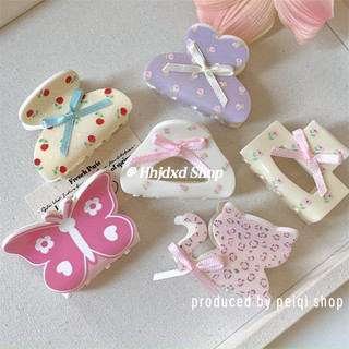 Trẻ Em Dễ Thương Bướm Hoa Nhỏ Lấy Kẹp Tóc Ruy Băng Nơ Ruy Băng Nửa Tie Tóc Cá Mập Kẹp Phụ Kiện Tóc Nữ