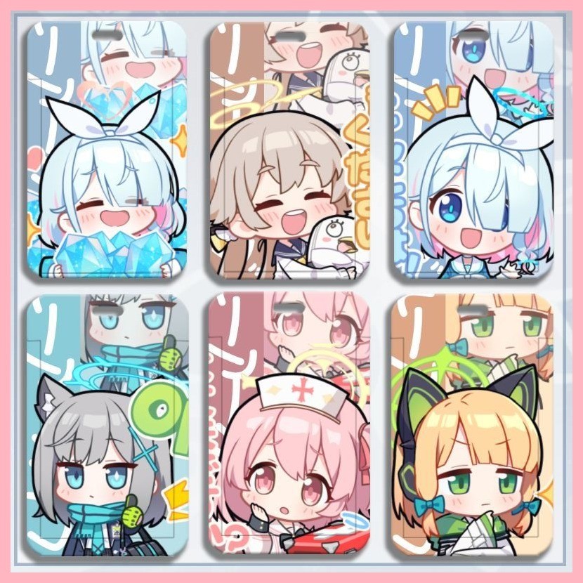 [Guyn] Hộp đựng thẻ Blue Archive Sunaokami Shiroko Blue Archive q Phiên bản Hộp đựng thẻ Mika Shirok