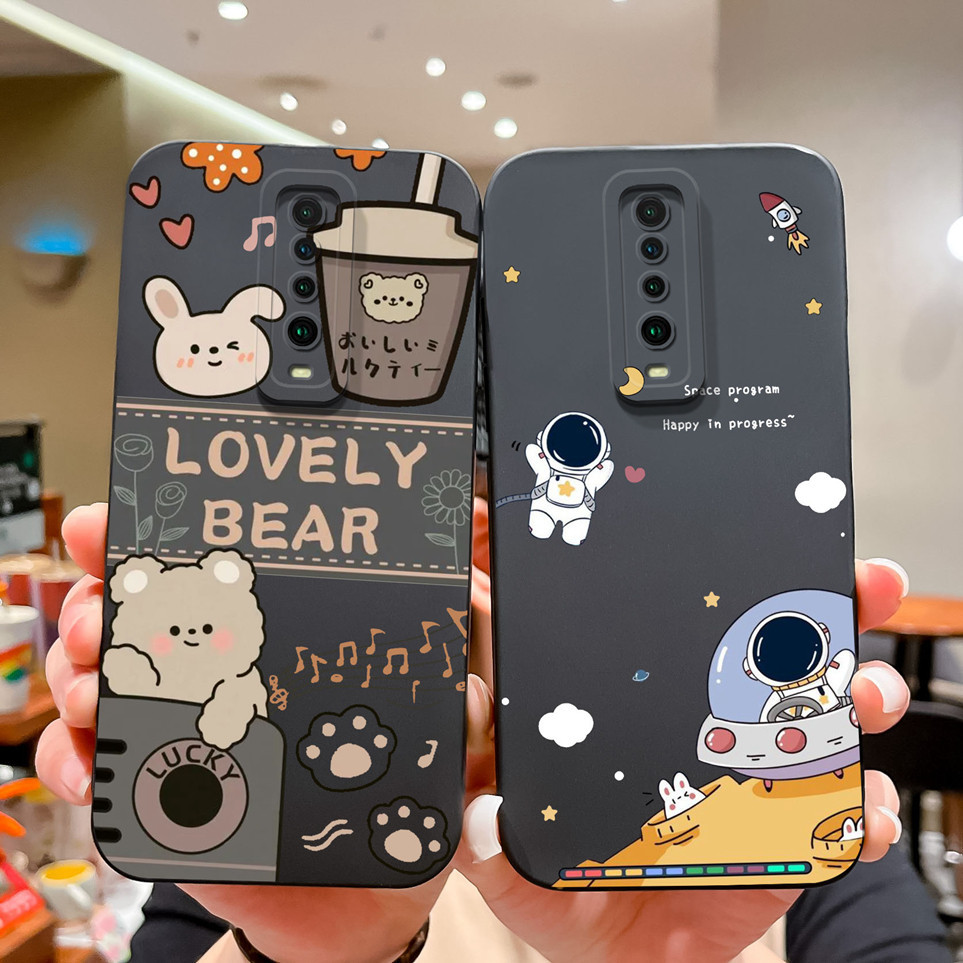 Dành Cho Xiaomi Redmi K30 K30i 5G PocoX2 Vỏ Phi Hành Gia Không Gian Phổ Biến Vỏ Silicon Mềm Bảo Vệ Chất Lỏng Cho Xiaomi Poco X2 K 30i Ốp Lưng Vỏ Capa