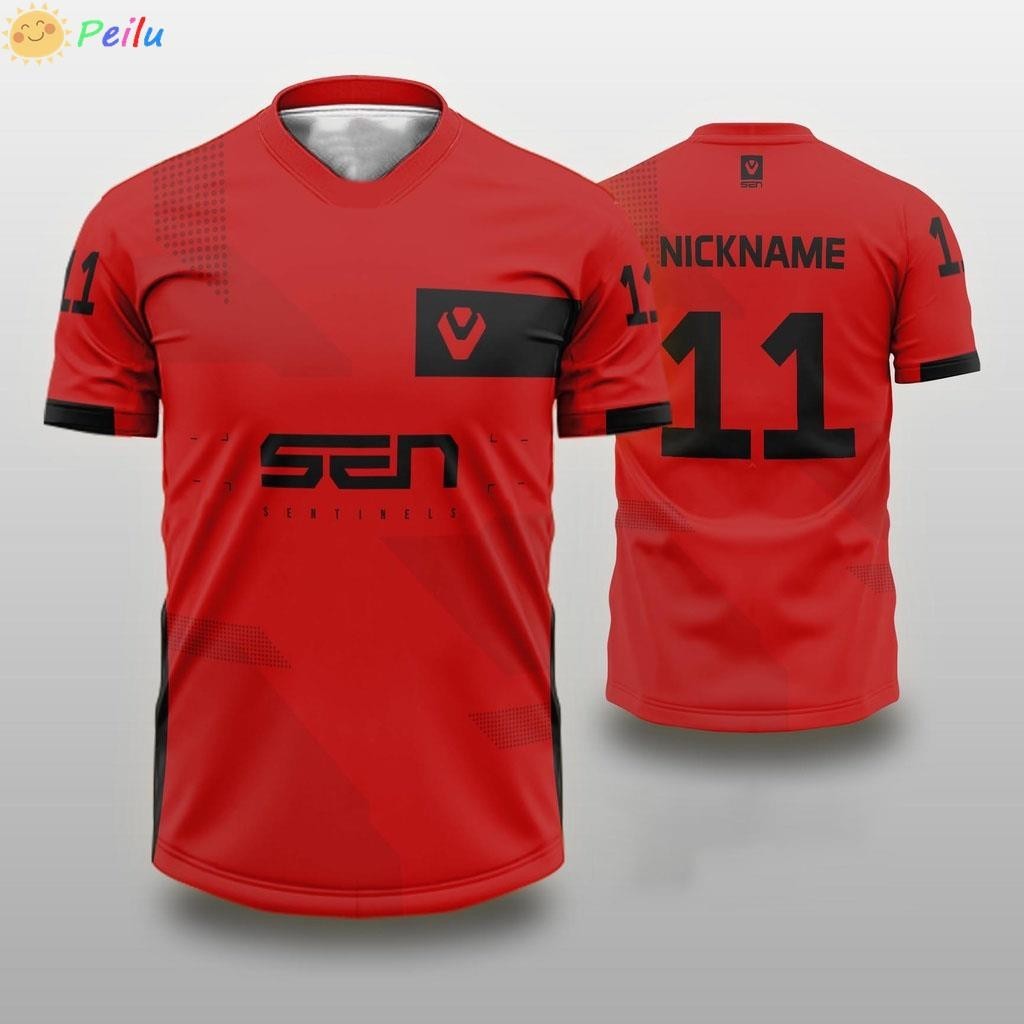 Sentinels Jersey Esports Sentinel Jersey Áo thun tùy chỉnh miễn phí
