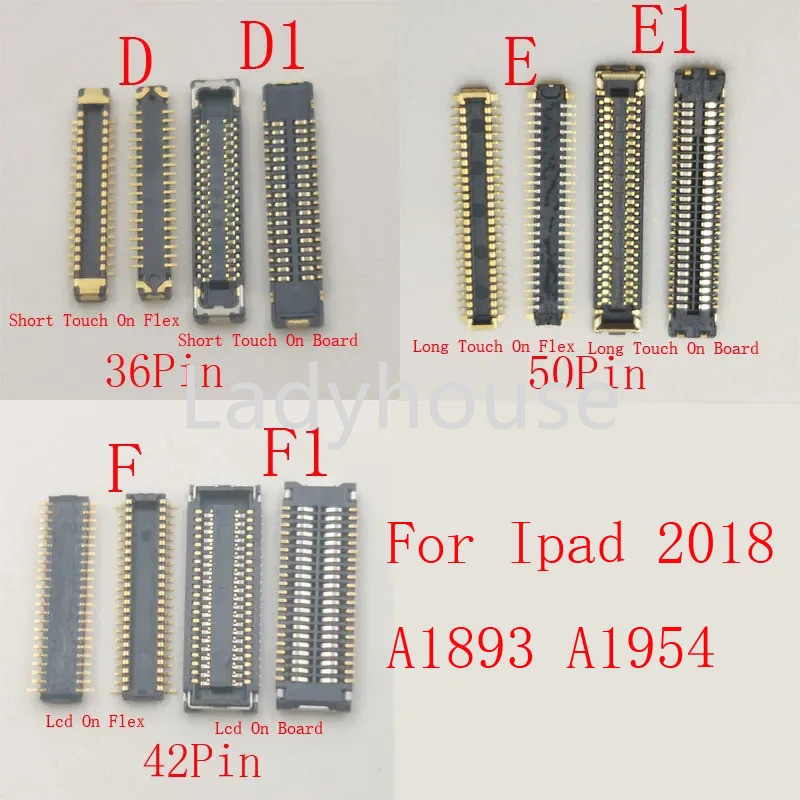 1-10 Chiếc Lcd Số Hóa Màn Hình Cảm Ứng Flex FPC Kết Nối Cắm Bảng Liên Lạc Cho IPad6 Air2 Air 2 A1566