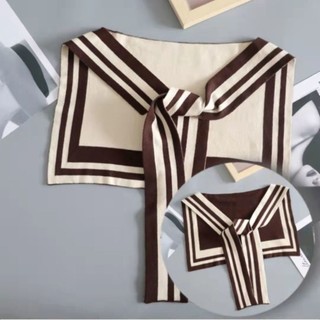 Khăn choàng dệt kim K cổ giả hai mặt Khăn choàng thời trang đa chức năng dành cho nữ