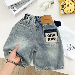 [Khuyến mãi] Quần short Denim mùa hè cho bé trai Phong cách mới Trẻ em Phiên bản Hàn Quốc Quần năm điểm mát mẻ hợp thời trang Trẻ em Trung nhỏ Quần giữa phong cách mỏng