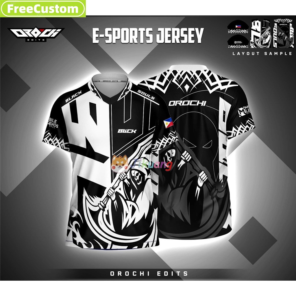 Jersey Esport Garena Free Fire, Miễn Phí Tùy Chỉnh và Thêu Nickname