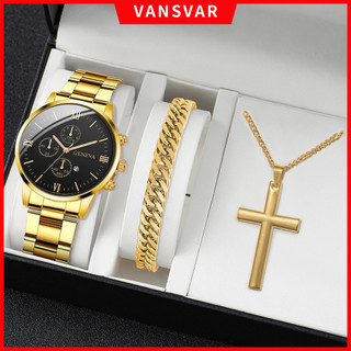 Đồng hồ nam Geneva thời trang Đồng hồ đeo tay nam dây thép thông thường Đồng hồ thạch anh