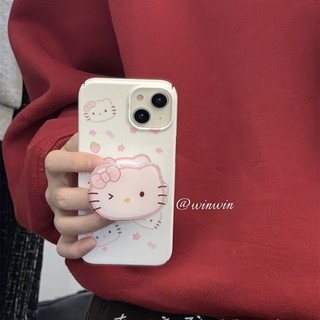 Ốp điện thoại Strawberry Cute kitty Cat iPhone11 / 12 Apple 13 / 14promax xs / xr Nữ 7 / 8p
