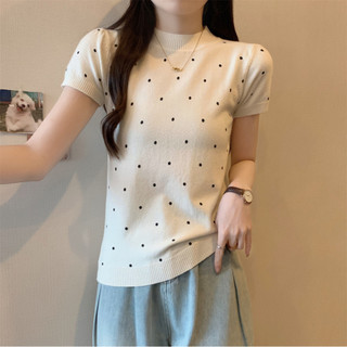 74087 Slim-fit Classy Chấm bi ngắn-