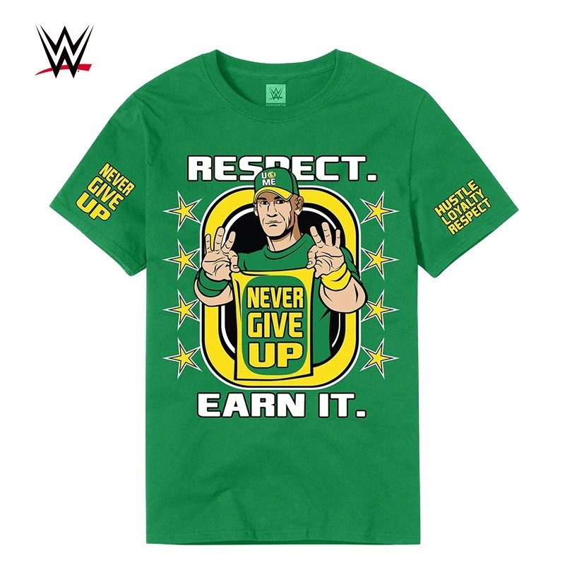 [Sẵn sàng] Áo thun ngắn tay in hình John Cena John Cena John Cena mới của WWE 2024 dành cho nam
