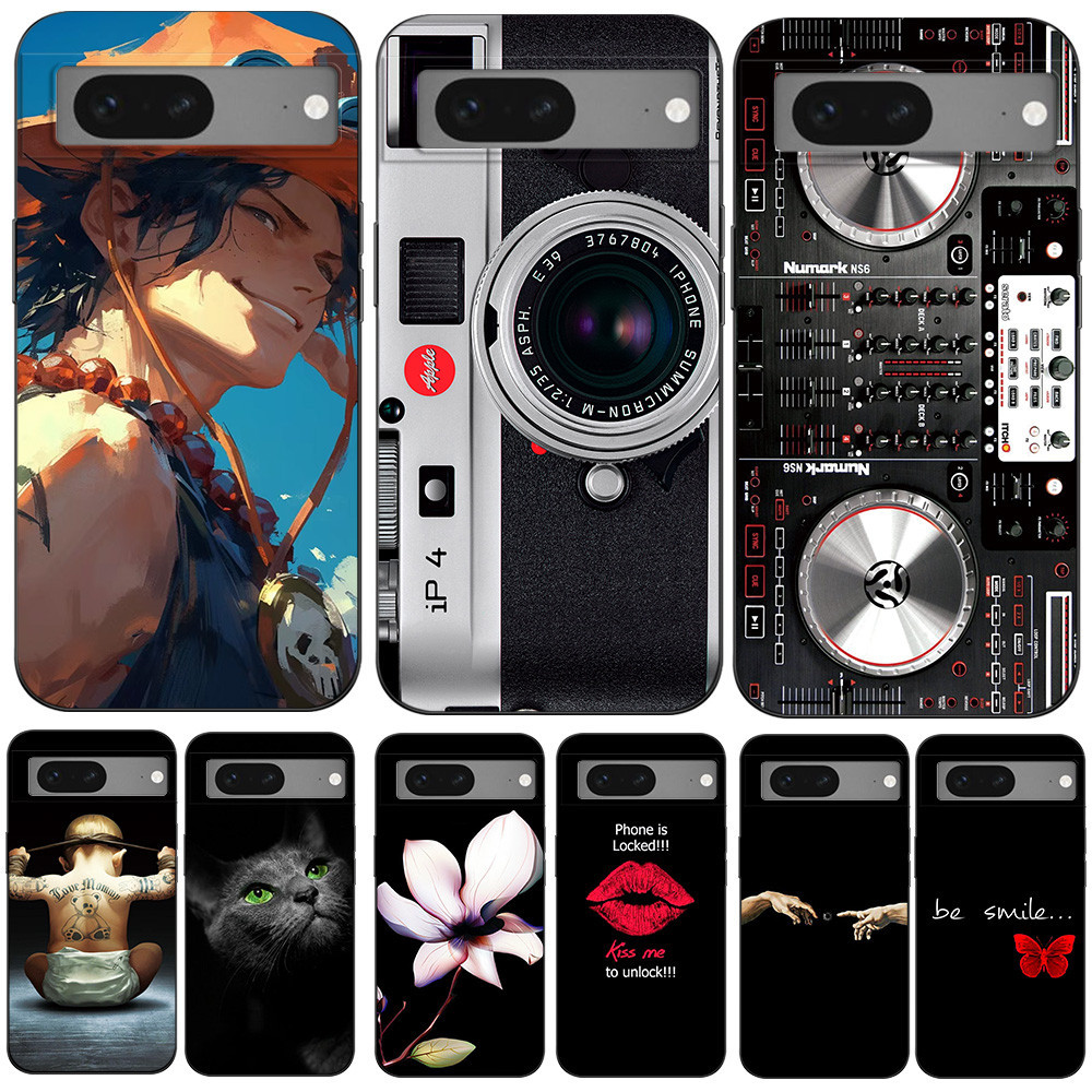 Dành Cho Google Pixel 7 Ốp Lưng Google Pixel 7 Pro Soft case Màu Đen tpu case camera Patn smile