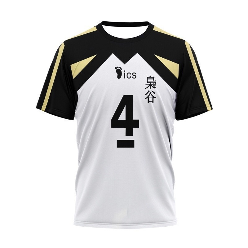 Áo Thun Ngắn Tay Haikyuu Nhân Vật Bokuto - Đồng Phục Thể Thao