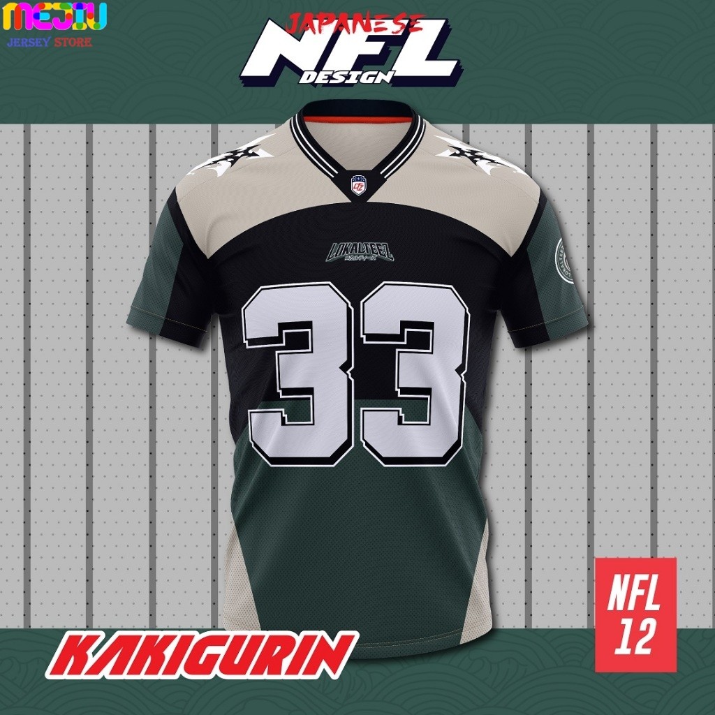 [NFL OVERSIZED BERSULAM] NFL10 Phiên bản NFL KAKIGURIN JERSEY
