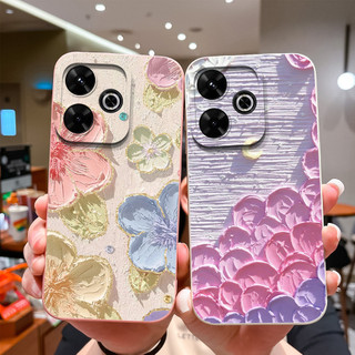 Vỏ Cho Xiaomi Poco M6 4G Vỏ Điện Thoại Bảo Vệ Camera Vuông Lỏng Thời Trang Dễ Thương Phi Hành Gia Ốp Lưng Cho XiaomiPoco M6 M 6 Capa Cản