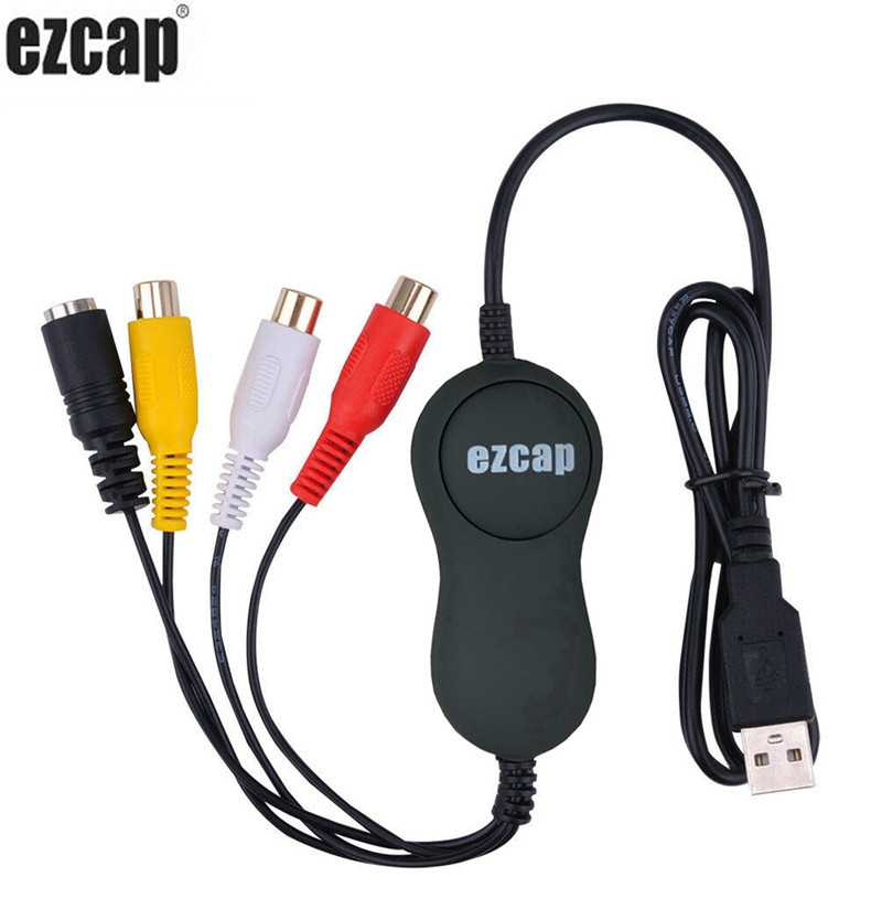 EzCAP 172 1568 Nâng cấp lên 159 USB 2.0 Âm thanh Ghi video Thẻ ghi video CVBS S-Video cho V8 Hi8 DVD