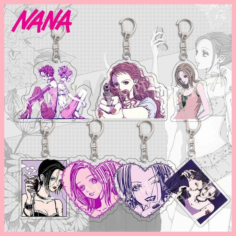 [Guyn] Móc Khóa Nana Oosaki Nana Anime Hàng Hóa Doujin Nana Yazawa Ai Acrylic Móc Khóa Schoolbag Mặt