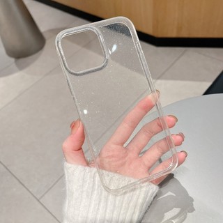Ốp lưng trong suốt lấp lánh lấp lánh sang trọng cho iPhone 14 13 12 11 Pro Max X XR XS 7 8 Plus SE 2022 Transpr
