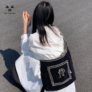 Niche Design Original Túi Messenger Hai Mặt Dung Tích Lớn Vải Thường Ngày Nhật Bản Retro Túi Messenger