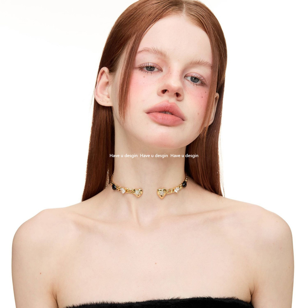 Have u desgin Bubble Sound Merad Retro Heavy Industry Love Girl choker Collar