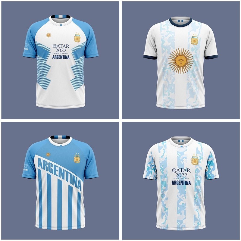 Argentina Jersey 2025 Argentina World Cup 2025 Qatar 2022 2023 Người hâm mộ Retro Phát hành cầu thủ 