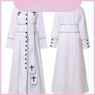 Áo choàng dài linh mục dành cho nữ Châu Âu Chủ đề tưởng tượng Vải Polyester Đường phố Xuân 2023 Thời trang
