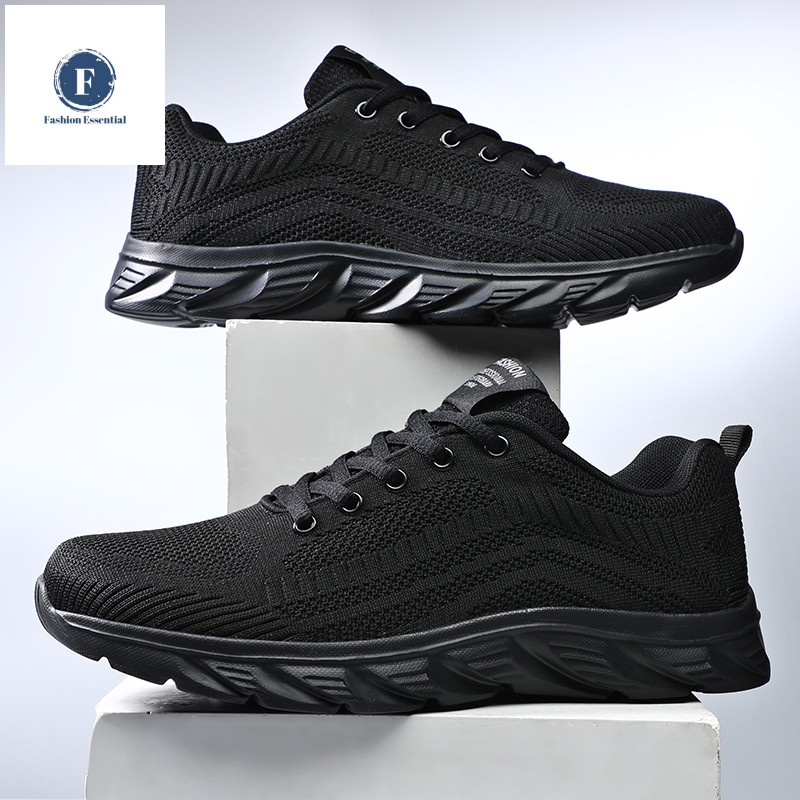 Size 38-46 Giày Nam Lưới Chạy Bộ Giày Dành Cho Nam Giày Đi Bộ Thông Thường Giày Thể Thao Lưới Thoáng Khí Giày Thể Thao Bán Kasut Bernafas Lưới Lelaki