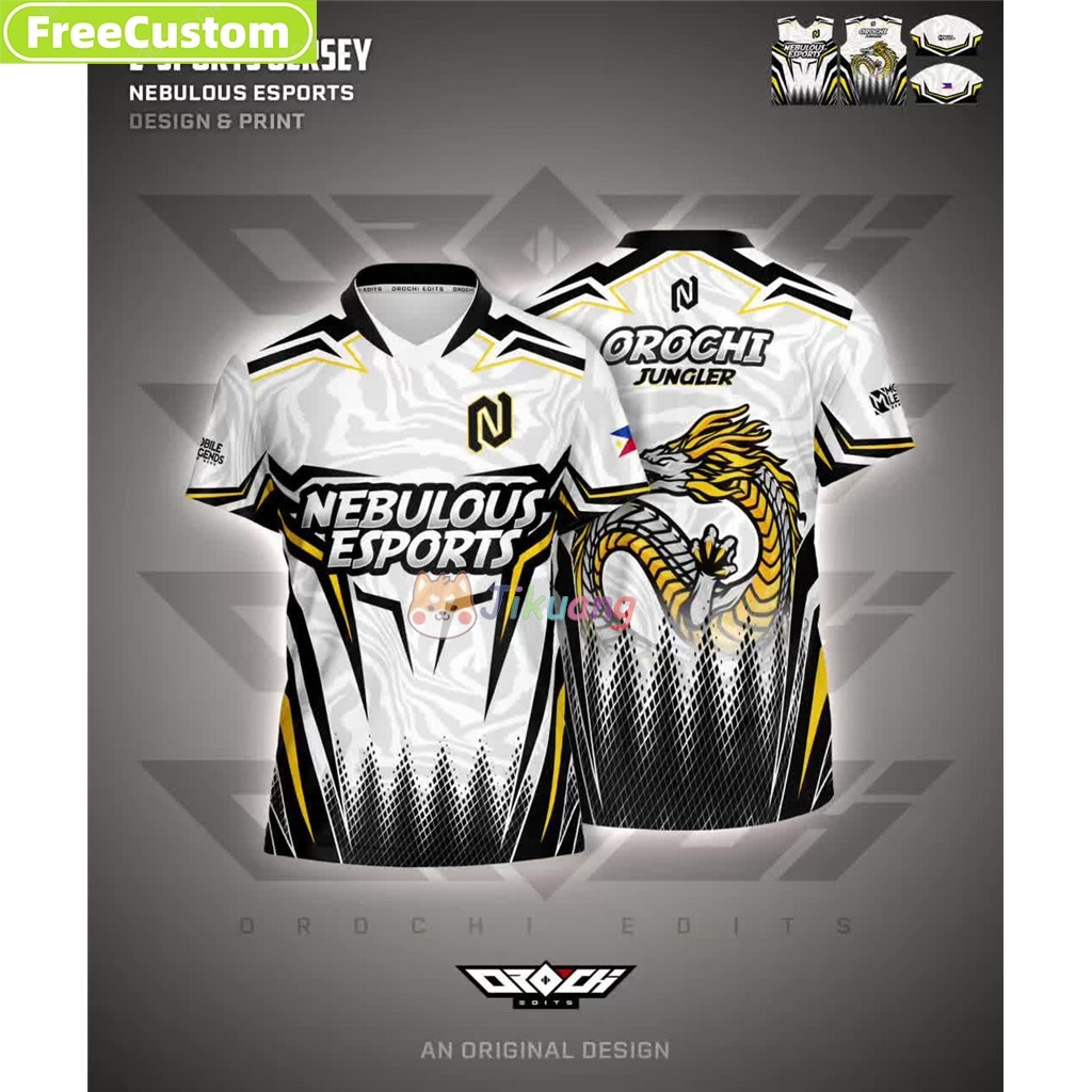 Tùy Chỉnh Jersey Game Di Động Legends ML với Nickname và Logo Esport Coda