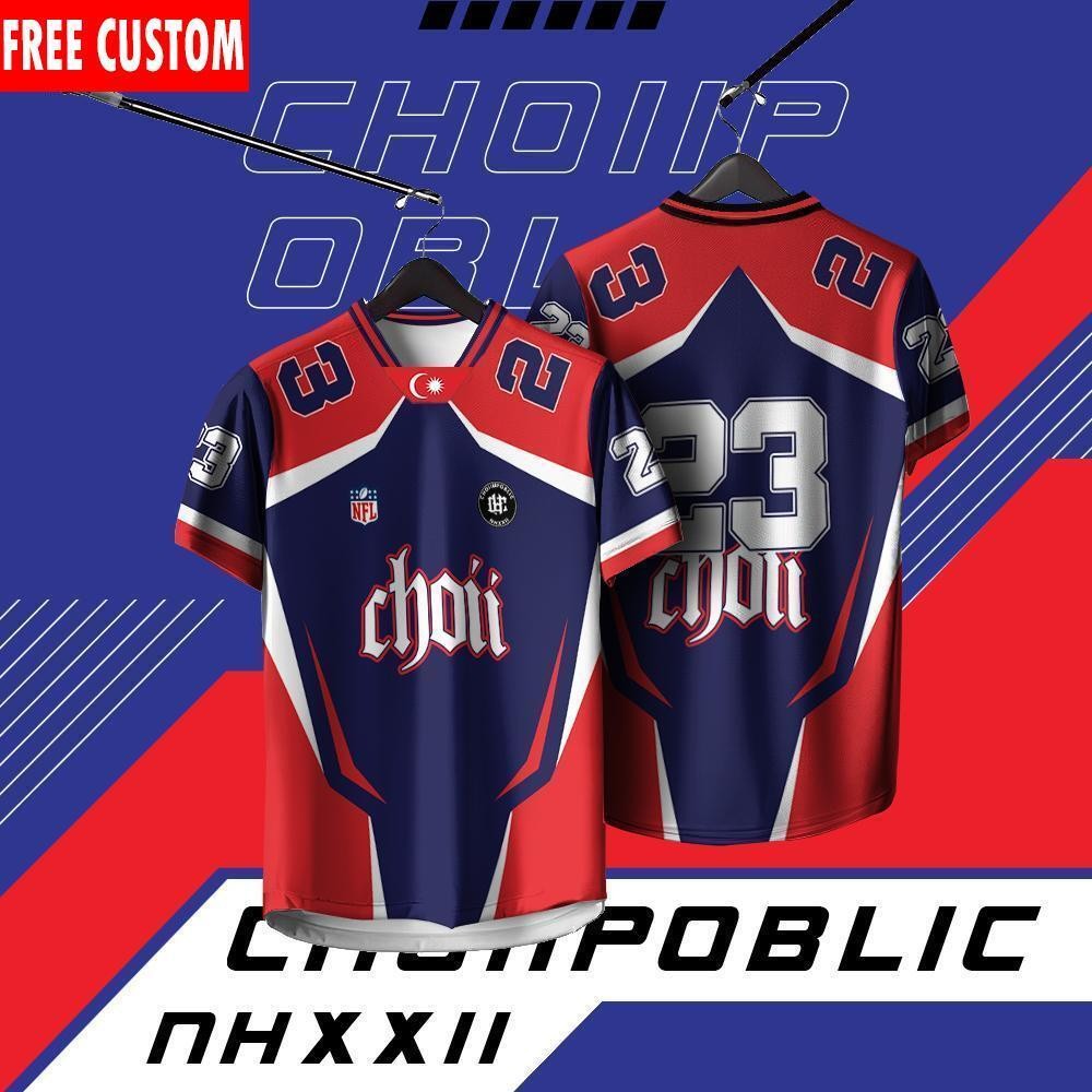 [Số tên tùy chỉnh miễn phí] 2025 Choii Baju Jersey Custom Jersey Guy Thái Lan virus tag Jersey Retro