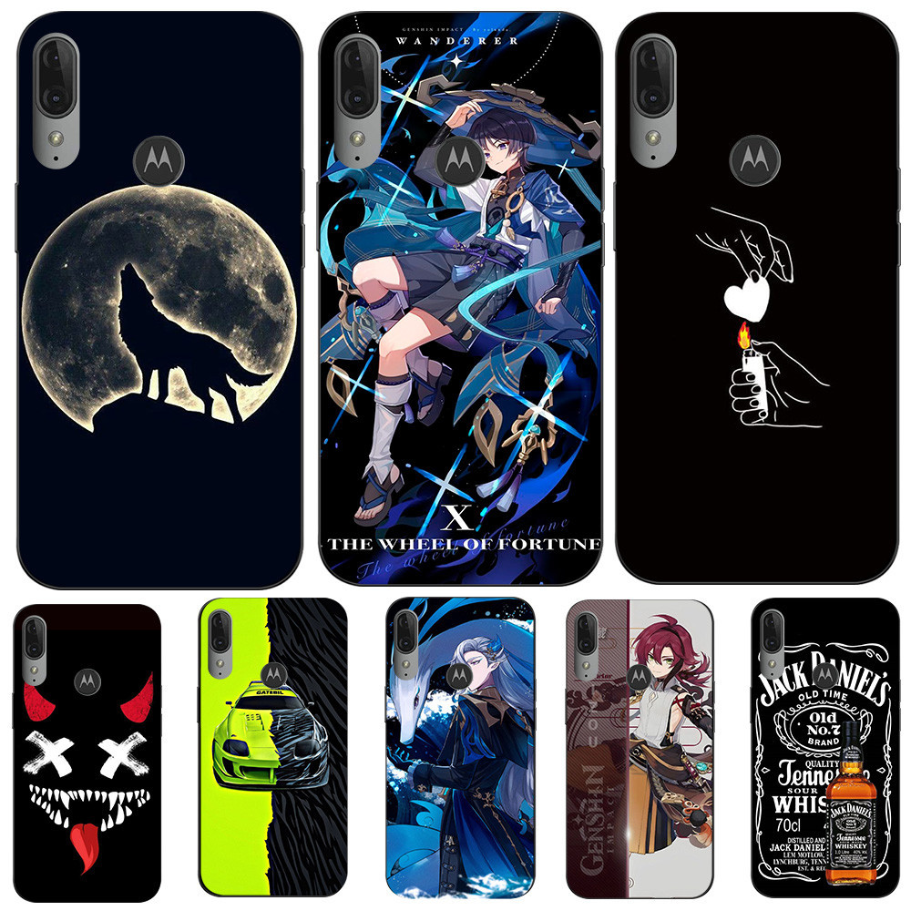 Dành Cho Motorola Moto E6 PLUS Ốp Lưng Điện Thoại Moto E6 PLUS Ốp Lưng Bảo Vệ Silicon Mềm Đen Tpu Ca