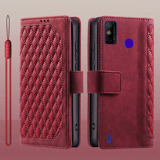 Dành cho tecno spark 6 go lật da đựng thẻ sách ví đứng bảo vệ toàn diện cho tecno spark 6 go vỏ điện thoại