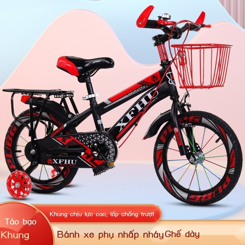 Xe đạp trẻ em có bánh phụ Xe đạp trẻ em Xe đạp leo núi Nữ 3-6-9 tuổi Xe đạp 14-16-18-20 inch
