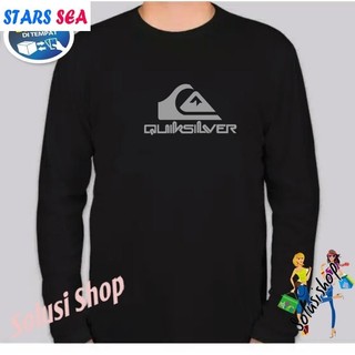 Quiksilver BẠC Áo Thun Tay Dài Vải Mềm Nam Nữ In Hình Chất Lượng Cao 2024