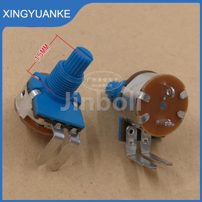 2 CHIẾC 149 Loại Đơn Chiết Áp Bent Chân 2 Chân Có Công Tắc B500K Giảm Tốc Độ Công Tắc Trục Hoa Chiều