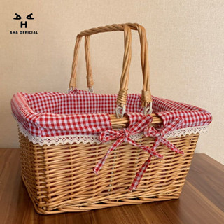 Giỏ Mây Di Động Phong Cách Nhật Bản Mua Sắm Giỏ Đựng Trứng Giỏ Mua Sắm Giỏ Quà Nhỏ Giỏ Trái Cây Giỏ Dã Ngoại