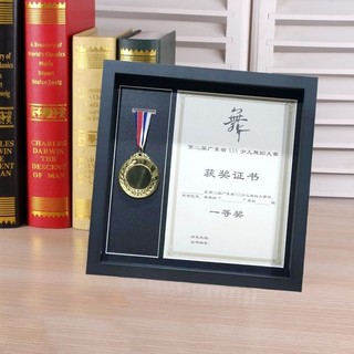 Khung trưng bày huy chương bằng gỗ nguyên khối Marathon 3D, treo tường, trưng bày huy hiệu/huy chương sáng tạo