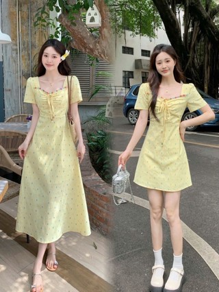 Mới Kích Thước Lớn Giữa Hè Kỳ Nghỉ Ren Hoa Mori Ngọt Ngào Ôm Hơn Nhìn Nhẹ Nhàng Đầm Nữ