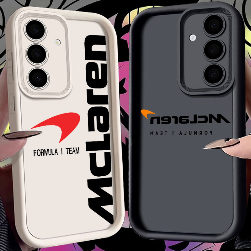 Ốp điện thoại Logo McLaren FORMULA I TEAM F1 cho Samsung Galaxy S25 S24 S23 S22 S21 Ultra Plus S25 E
