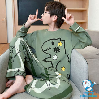 [Bộ đồ ngủ] Bộ đồ ngủ mềm mại thoáng khí in hình bé trai đẹp trai phong cách mới