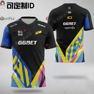Navi đội đồng phục tùy chỉnh s1mple đồng phục thể thao điện tử dota2 đồng phục đội CSGO tay ngắn NV quần áo 2024 MAJOR